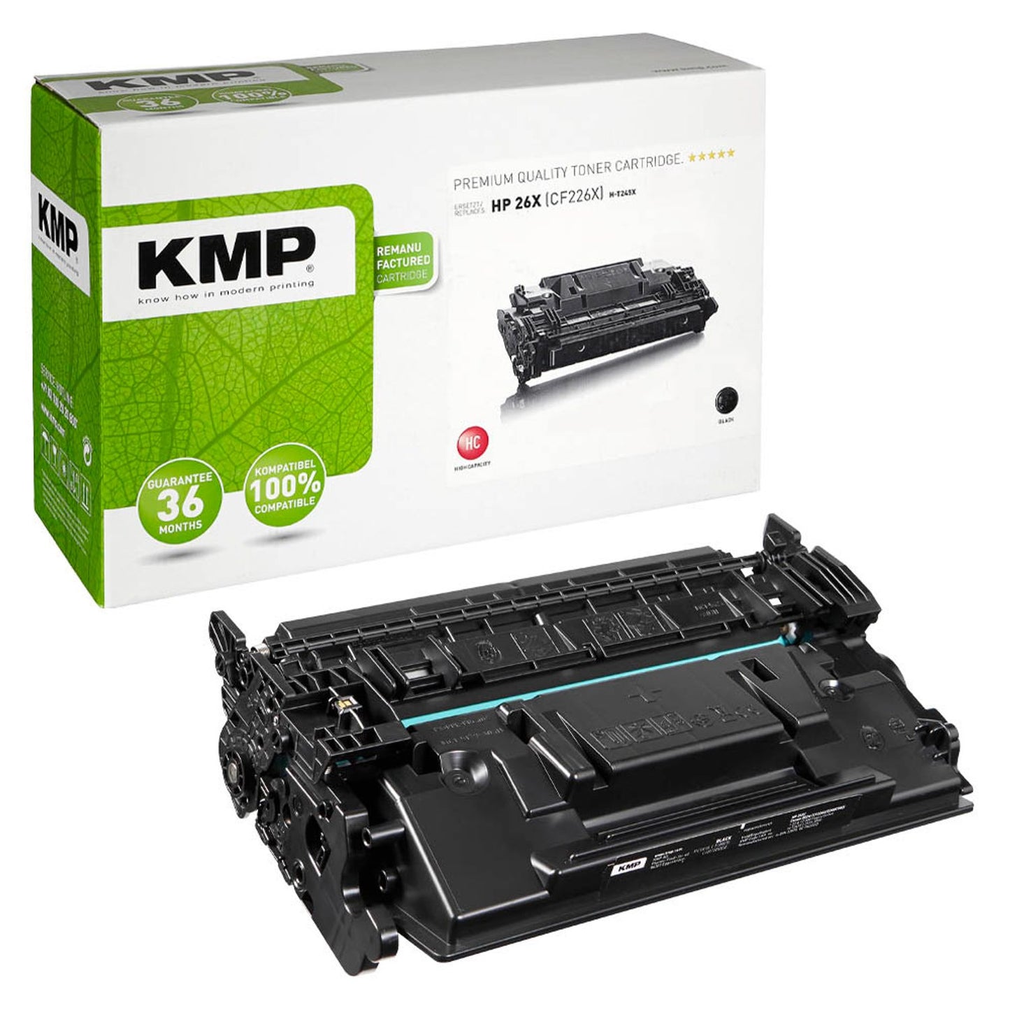 KMP H-T245X schwarz Toner kompatibel zu HP 26X; Canon 052H(CF226X; 2200C002) | 2539,3000