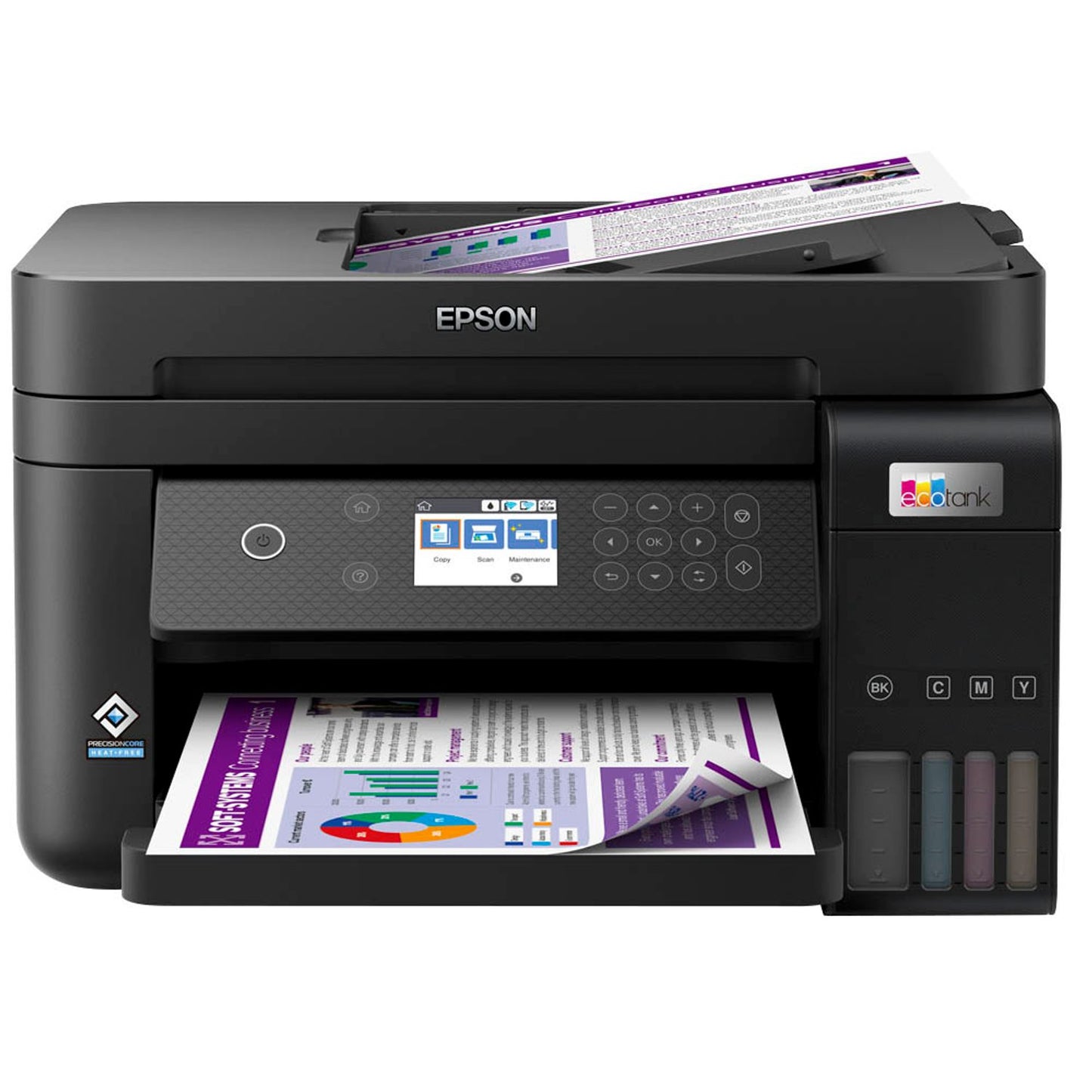 EPSON EcoTank ET-3850 3 in 1 Tintenstrahl-Multifunktionsdrucker schwarz | C11CJ61402