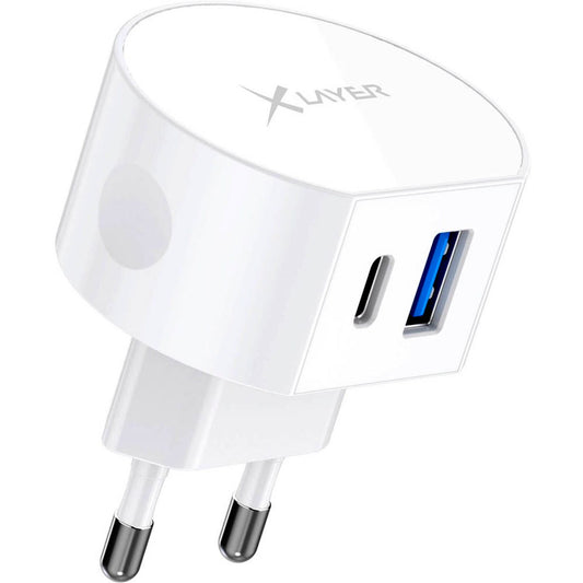 XLAYER Dual Typ C Ladeadapter weiß, 20 Watt | 218968
