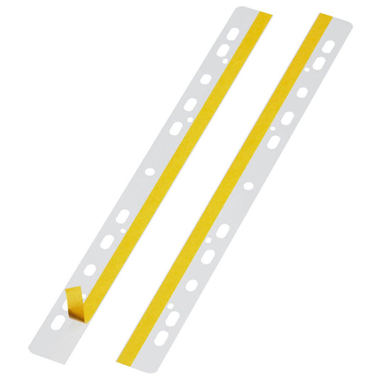 DURABLE Heftstreifen, selbstklebend FILEFIX® glasklar Kunststoff | 806419 | 1 Pack = 50 St.