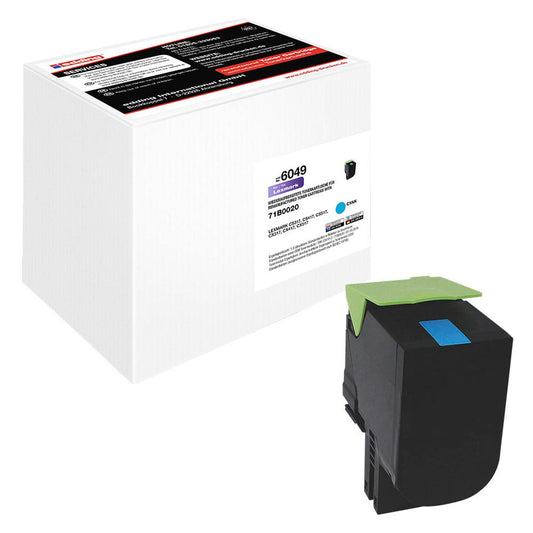 edding EDD-6049 cyan Toner kompatibel zu LEXMARK 71B0020/71B20C0 | 18-6049