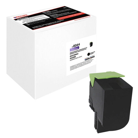 edding EDD-6044 schwarz Toner kompatibel zu LEXMARK 80C2HK0 | 18-6044