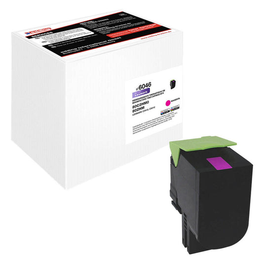 edding EDD-6046 magenta Toner kompatibel zu LEXMARK 80C2HM0 | 18-6046