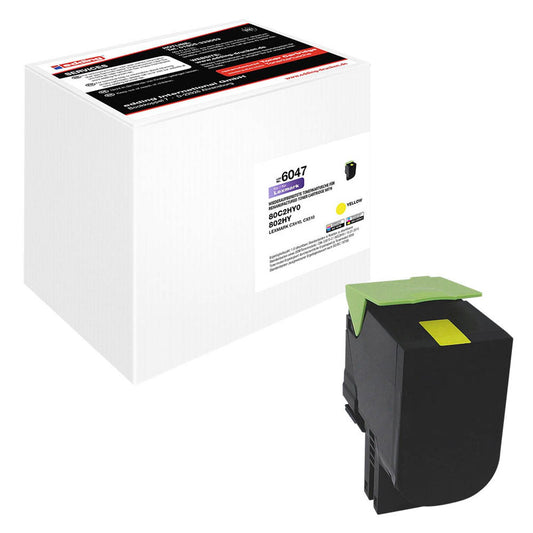 edding EDD-6047 gelb Toner kompatibel zu LEXMARK 80C2HY0 | 18-6047