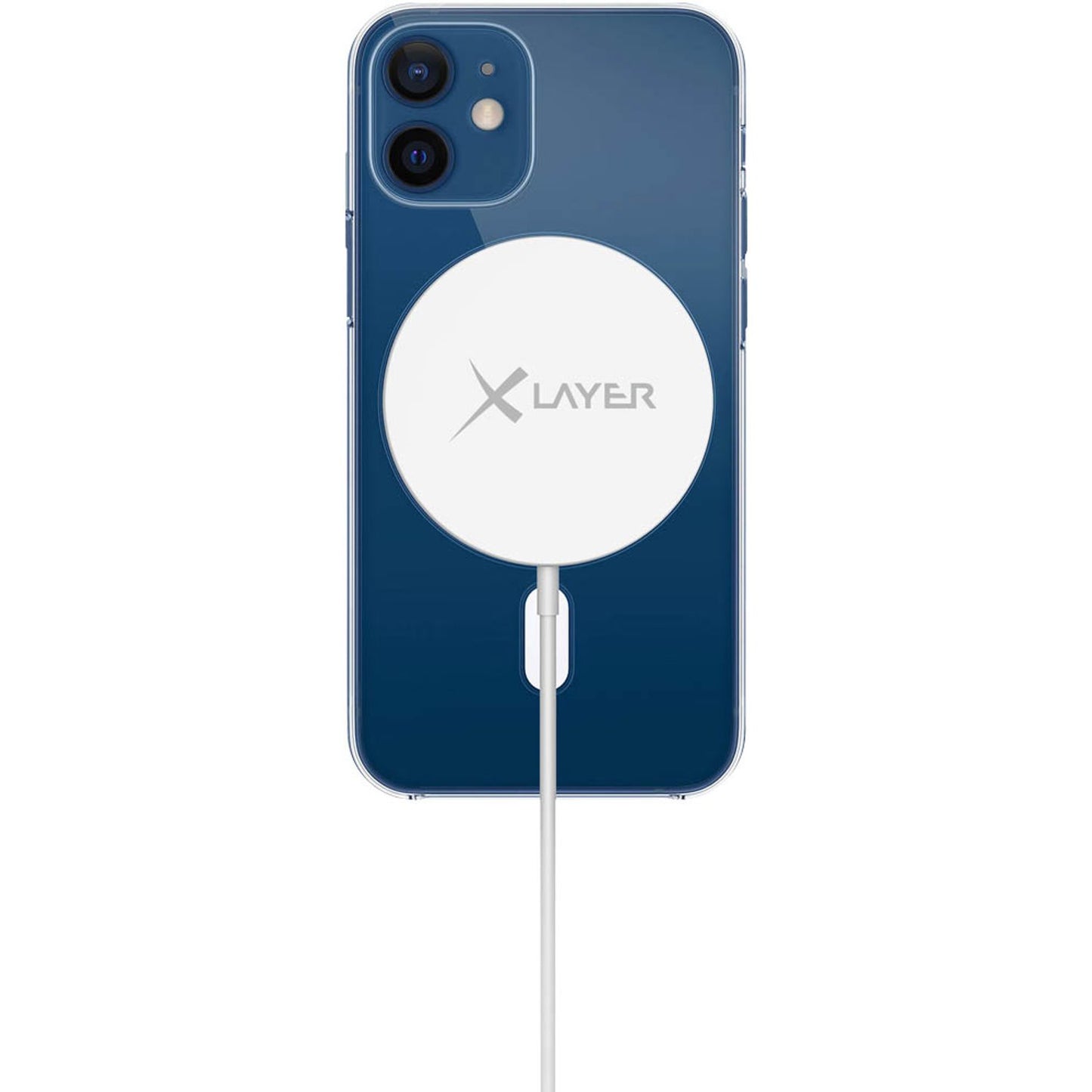 XLAYER Wireless Magnetic Starter Set Induktive Ladestation weiß, Kabellänge: 1,0 m, 15 Watt | 219370
