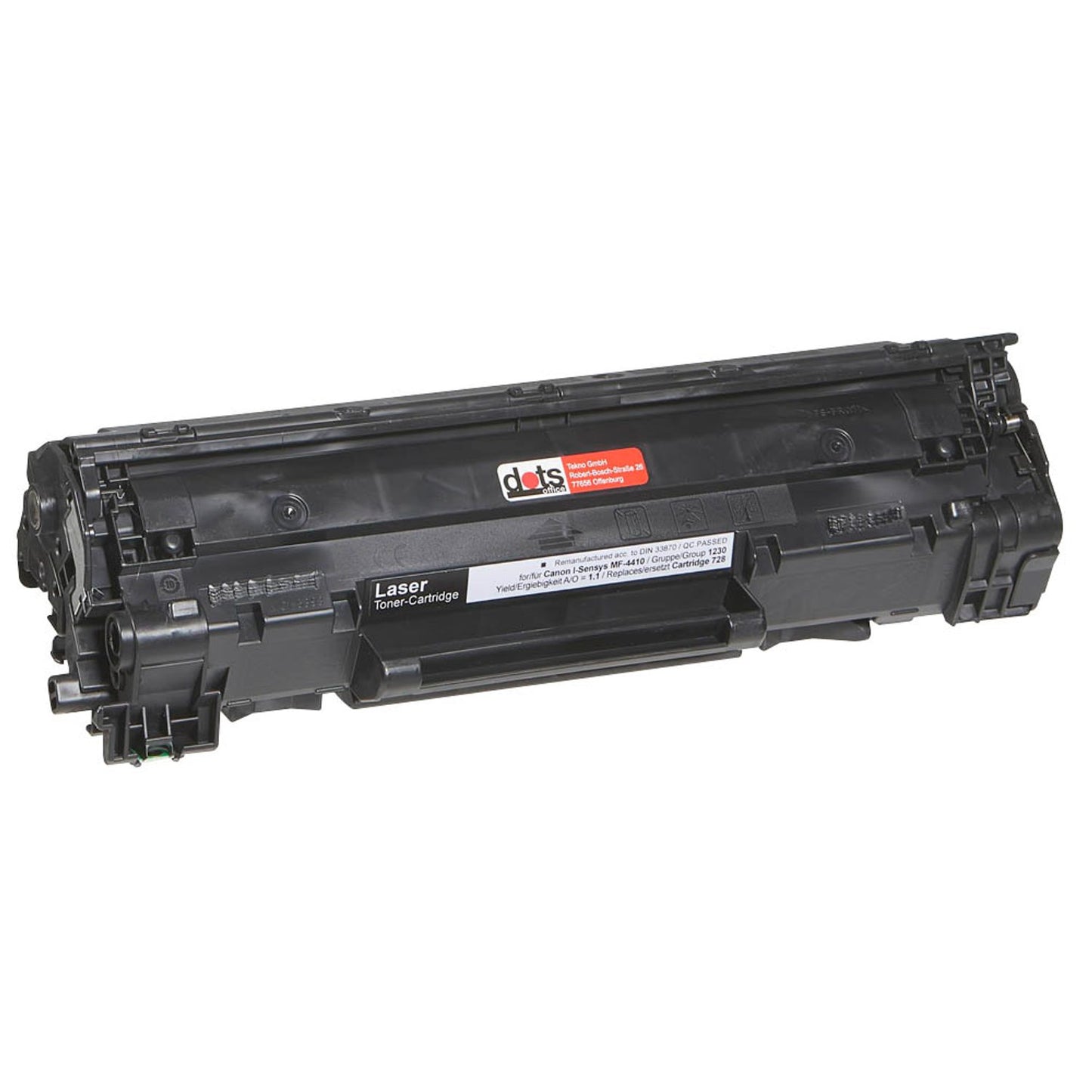 dots schwarz Toner kompatibel zu Canon 728 BK | 1230,1000-DOTS