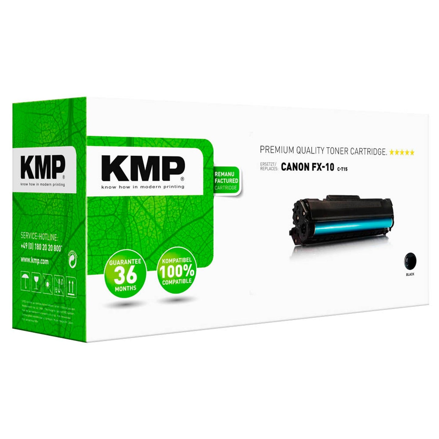 KMP C-T15 schwarz Toner kompatibel zu Canon FX-10 | 1176,0000