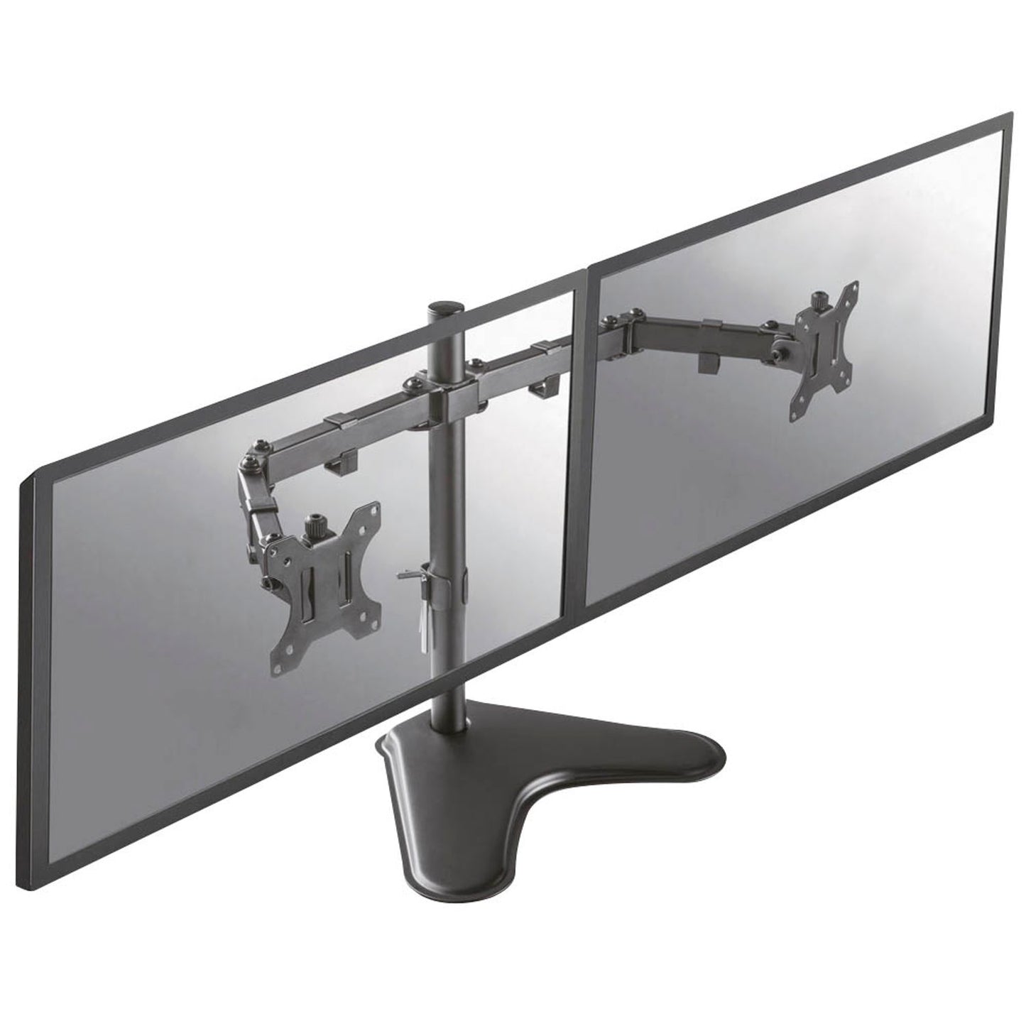 Neomounts Monitor-Halterung schwarz für 2 Monitore, Tischständer | FPMA-D550DDBLACK