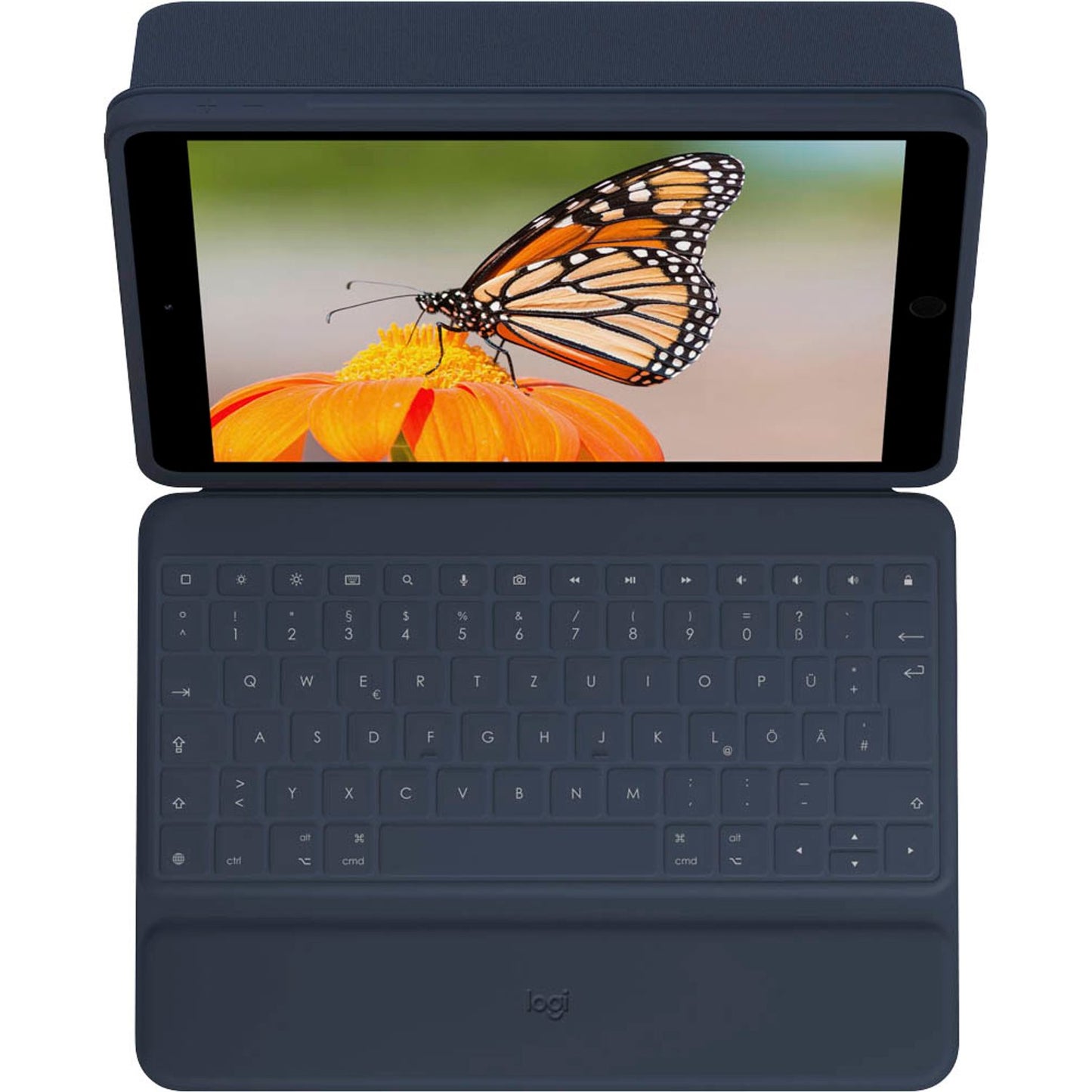 Logitech Rugged Combo 3 Tablet-Tastatur blau geeignet für Apple iPad 7. Gen (2019), Apple iPad 8. Gen (2020), Apple iPad 9. Gen (2021) | 920-009656