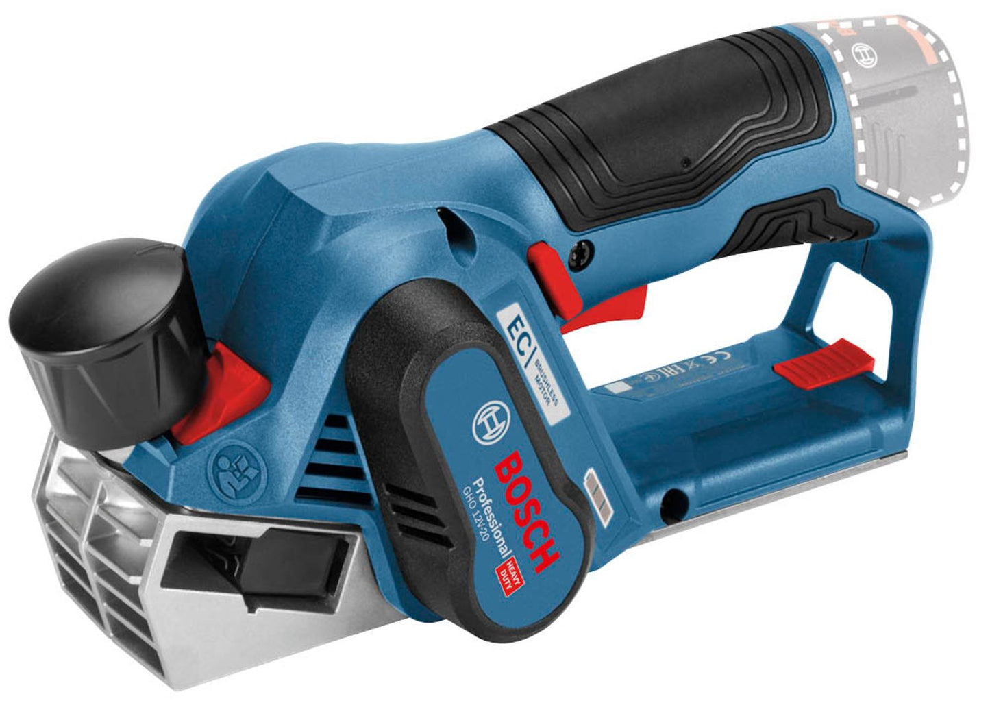 BOSCH Professional GHO 12V-20 Akku-Hobel 12,0 V