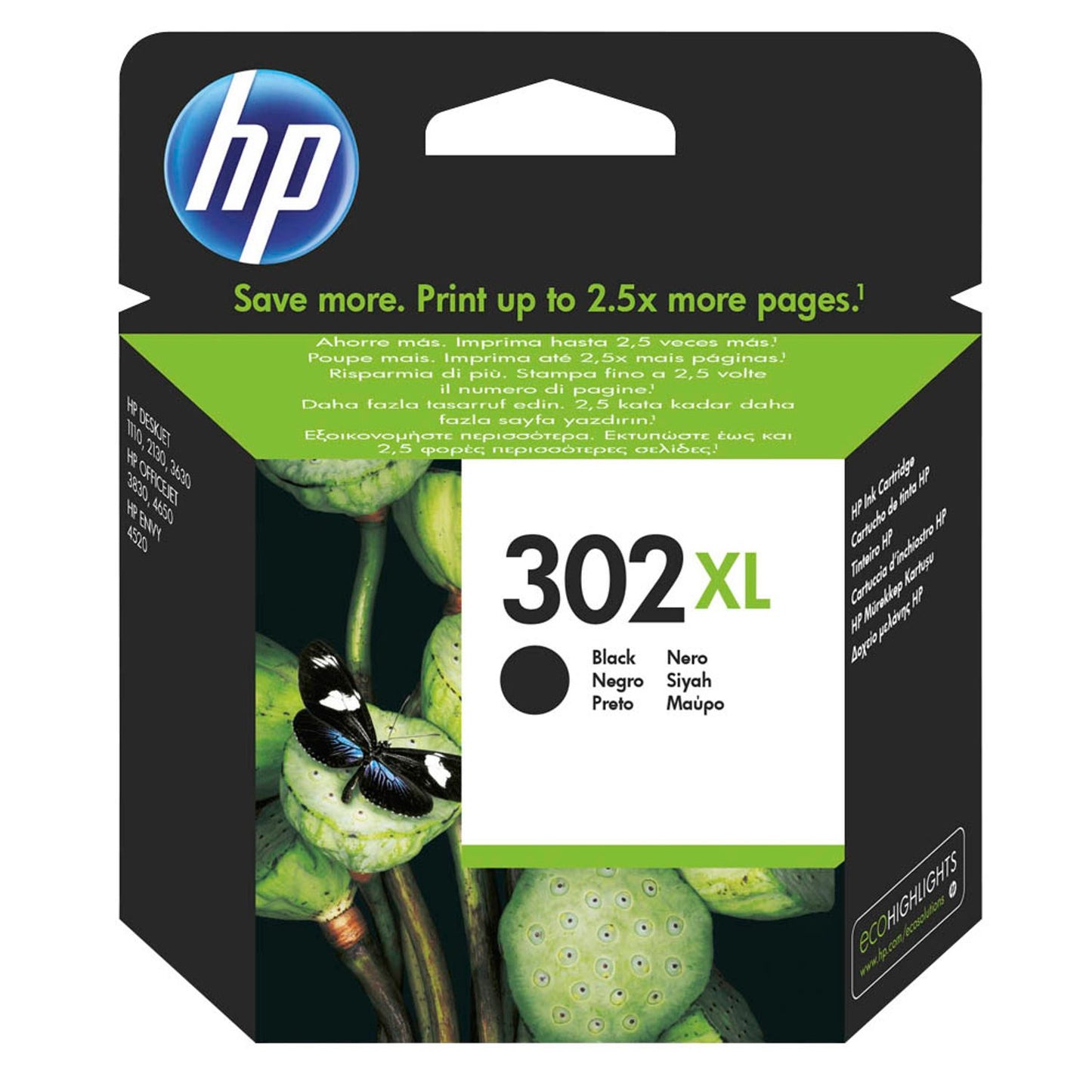 HP 302XL () schwarz Druckerpatrone | F6U68AE