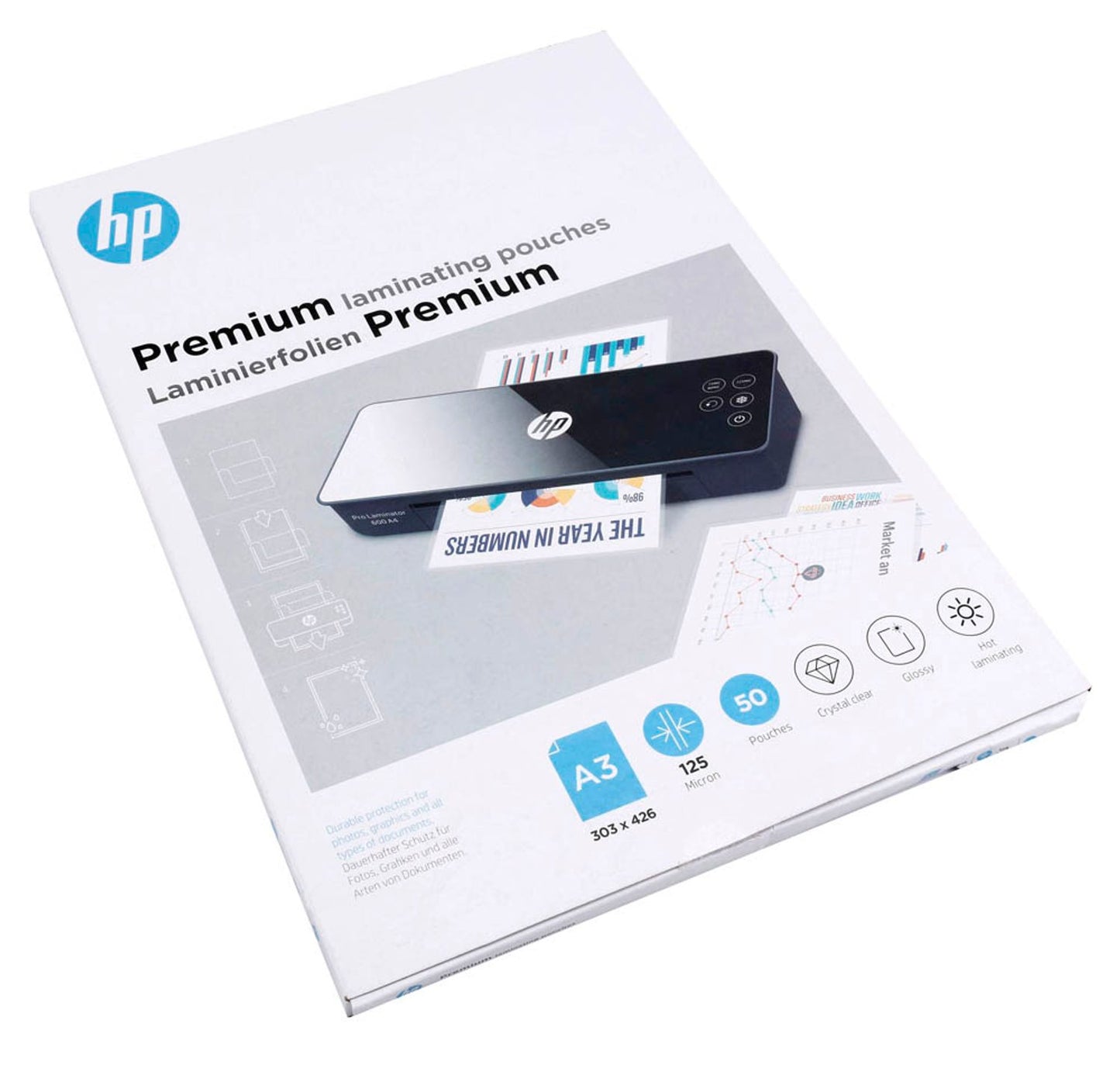HP Premium Laminierfolien glänzend für A 125 micron