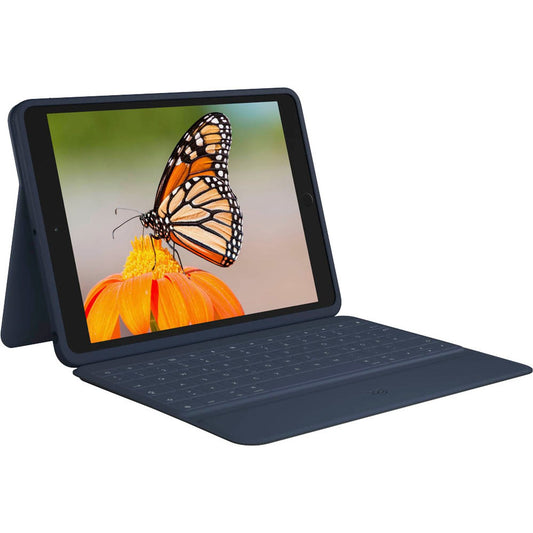 Logitech Rugged Combo 3 Tablet-Tastatur blau geeignet für Apple iPad 7. Gen (2019), Apple iPad 8. Gen (2020), Apple iPad 9. Gen (2021) | 920-009656