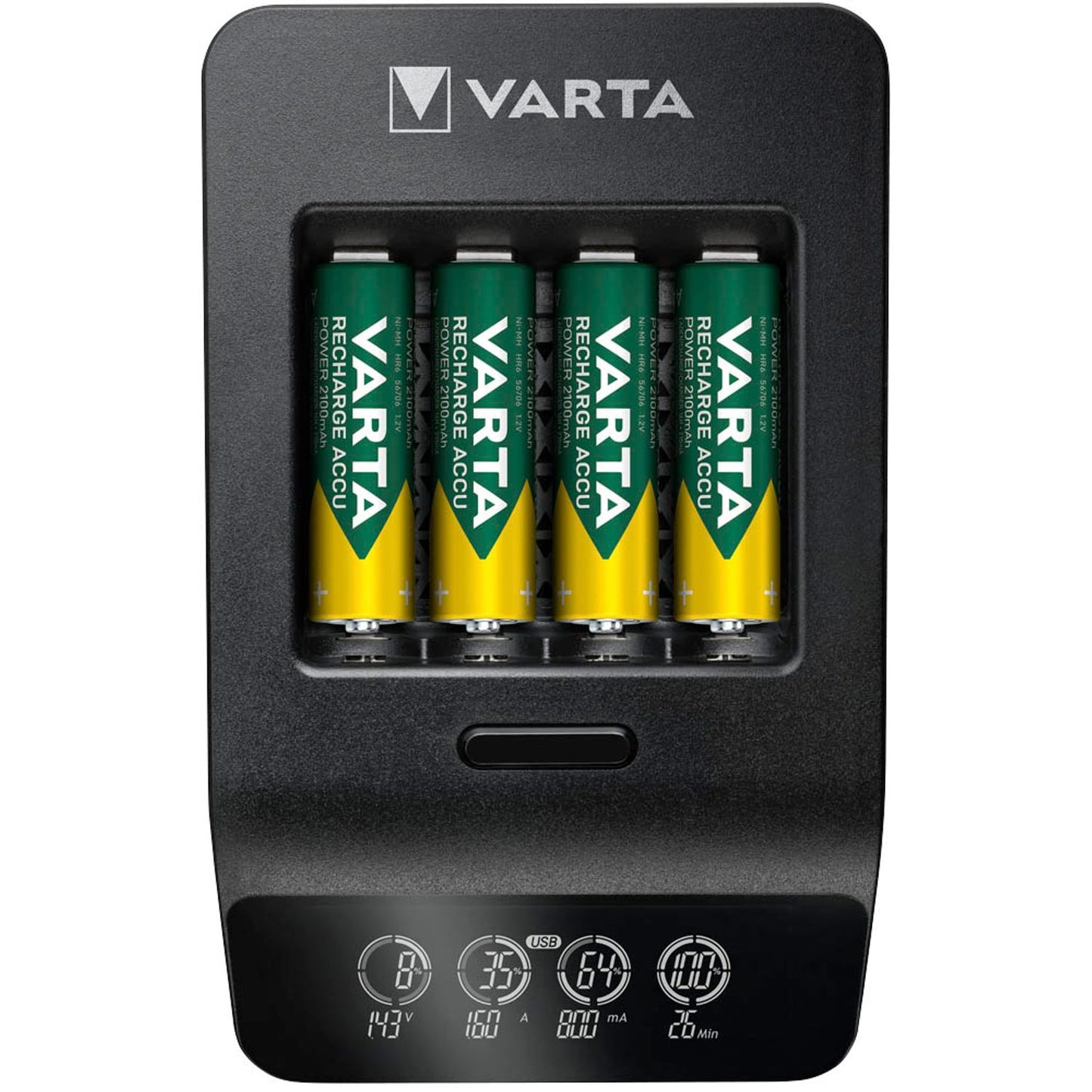 VARTA LCD SMART CHARGER+ Akku-Ladegerät inkl. Akkus | 57684101441