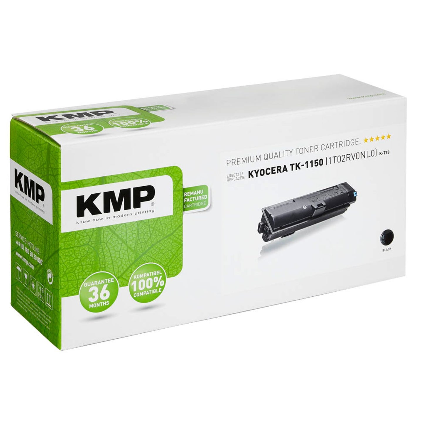 KMP K-T78 schwarz Toner kompatibel zu KYOCERA TK-1150 | 2914,0000