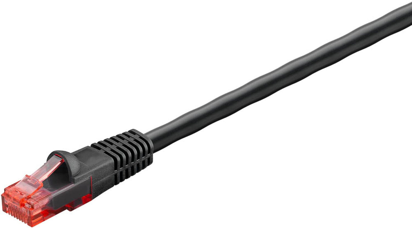 goobay RJ-45 Netzwerkkabel Outdoor schwarz bis zu 1,00 Gbit/Sek. bis zu 250 MHz, 1 St.