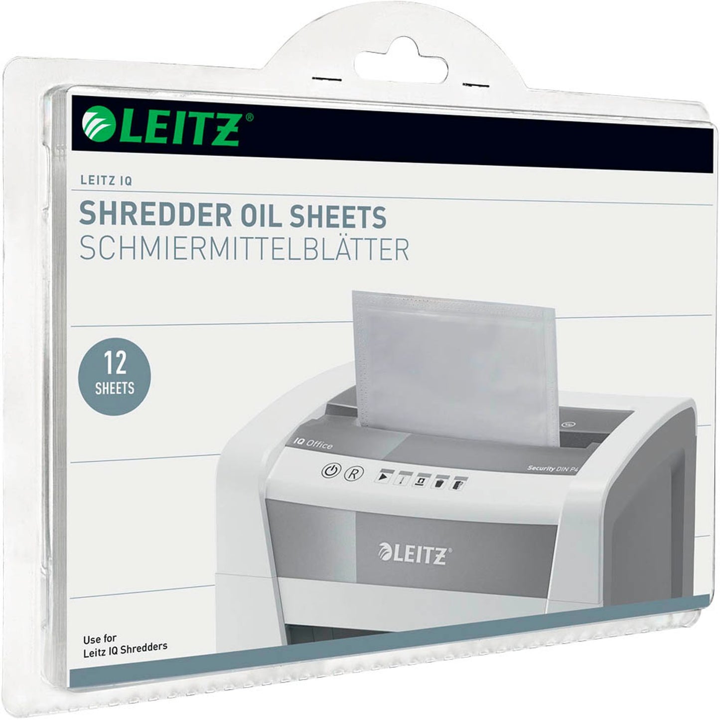LEITZ Aktenvernichter-Ölblätter IQ | 80070000 | 1 Pack = 12 St.