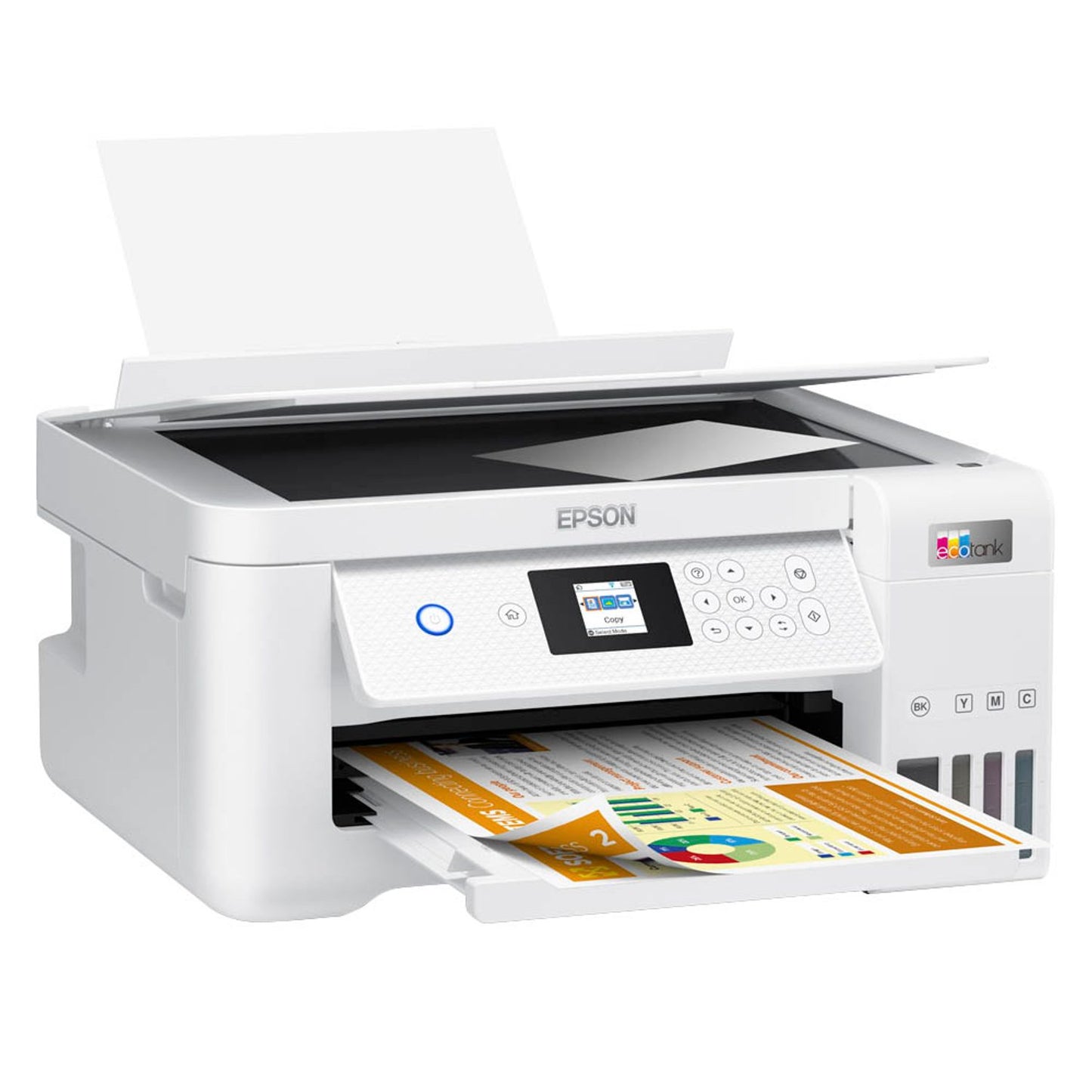 EPSON EcoTank ET-2856 3 in 1 Tintenstrahl-Multifunktionsdrucker weiß | C11CJ63406