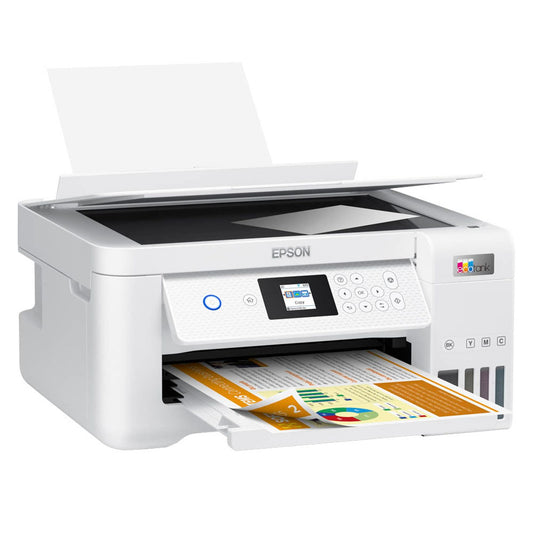 EPSON EcoTank ET-2856 3 in 1 Tintenstrahl-Multifunktionsdrucker weiß | C11CJ63406