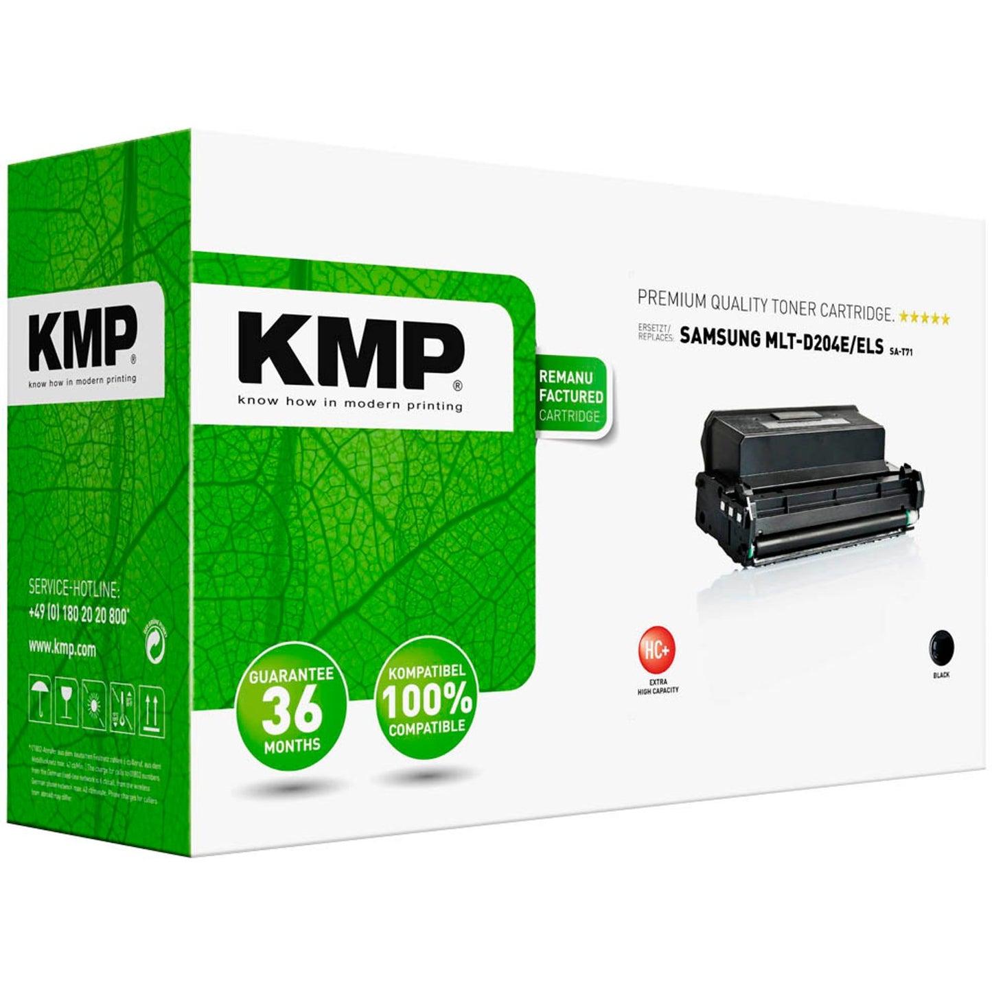 KMP SA-T71 schwarz Toner kompatibel zu SAMSUNG MLT-D204E (SU925A) | 3516,3200