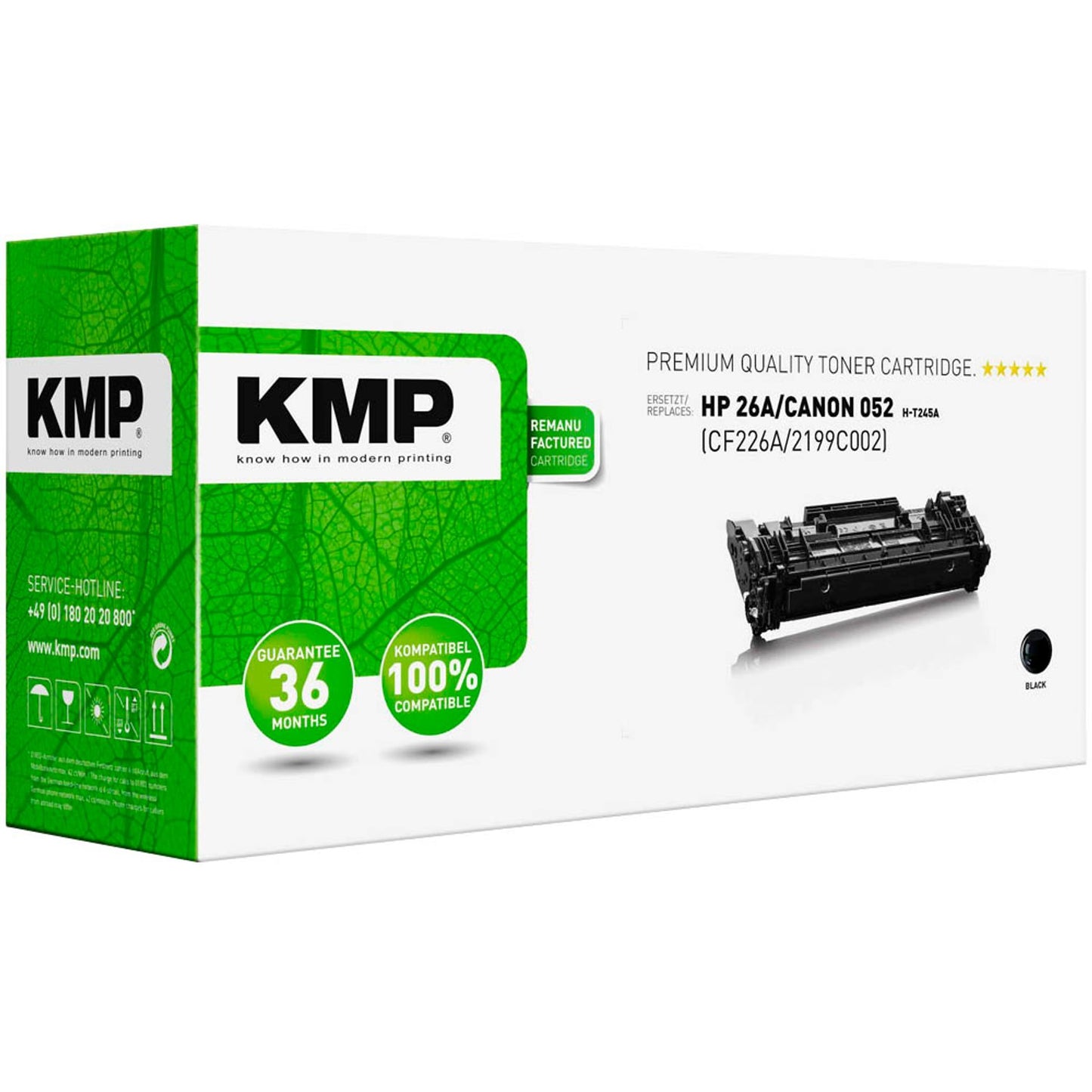 KMP H-T245A schwarz Toner kompatibel zu HP 26A; Canon 052(CF226A; 2199C002) | 2539,0000