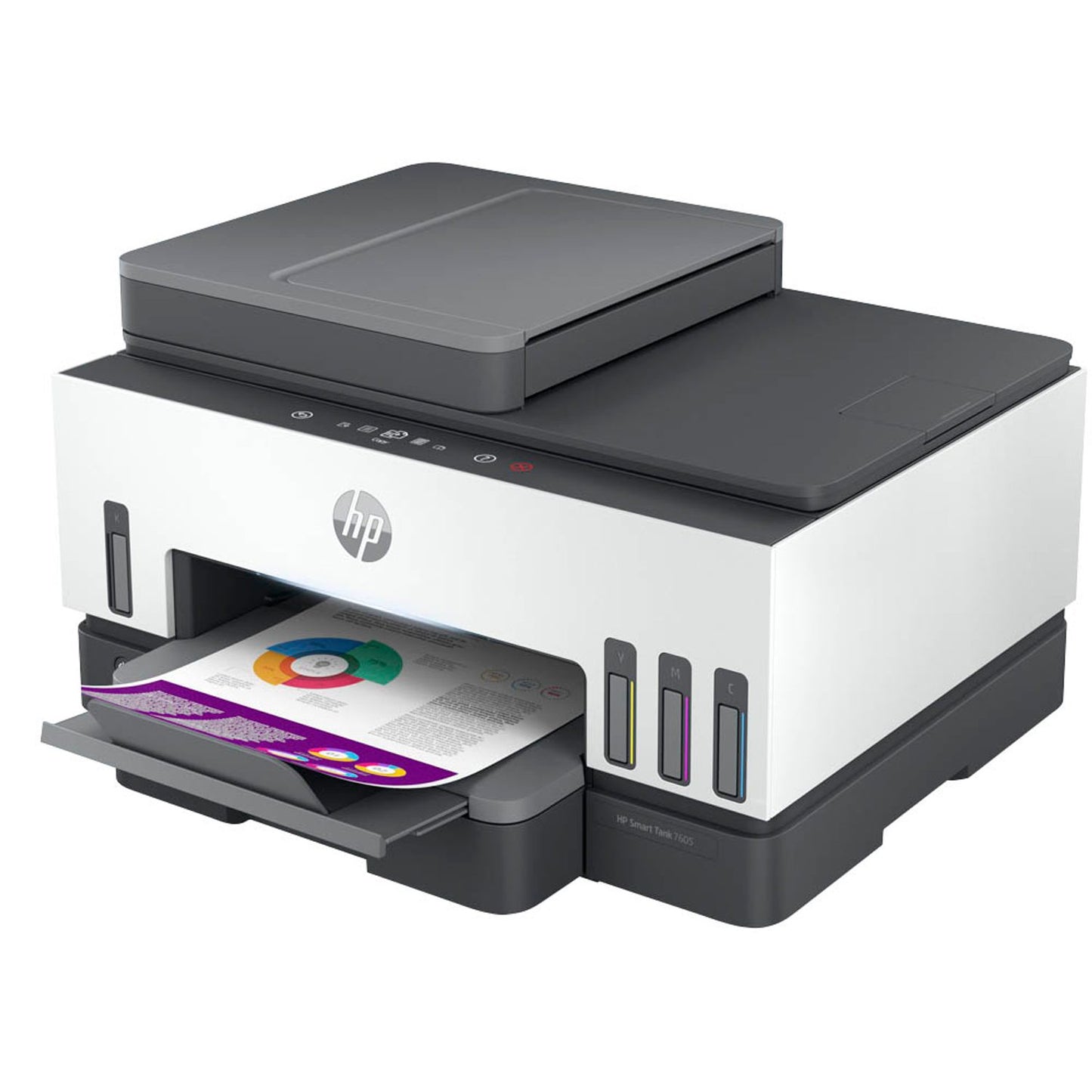 HP Smart Tank 7605 4 in 1 Tintenstrahl-Multifunktionsdrucker grau | 28C02A