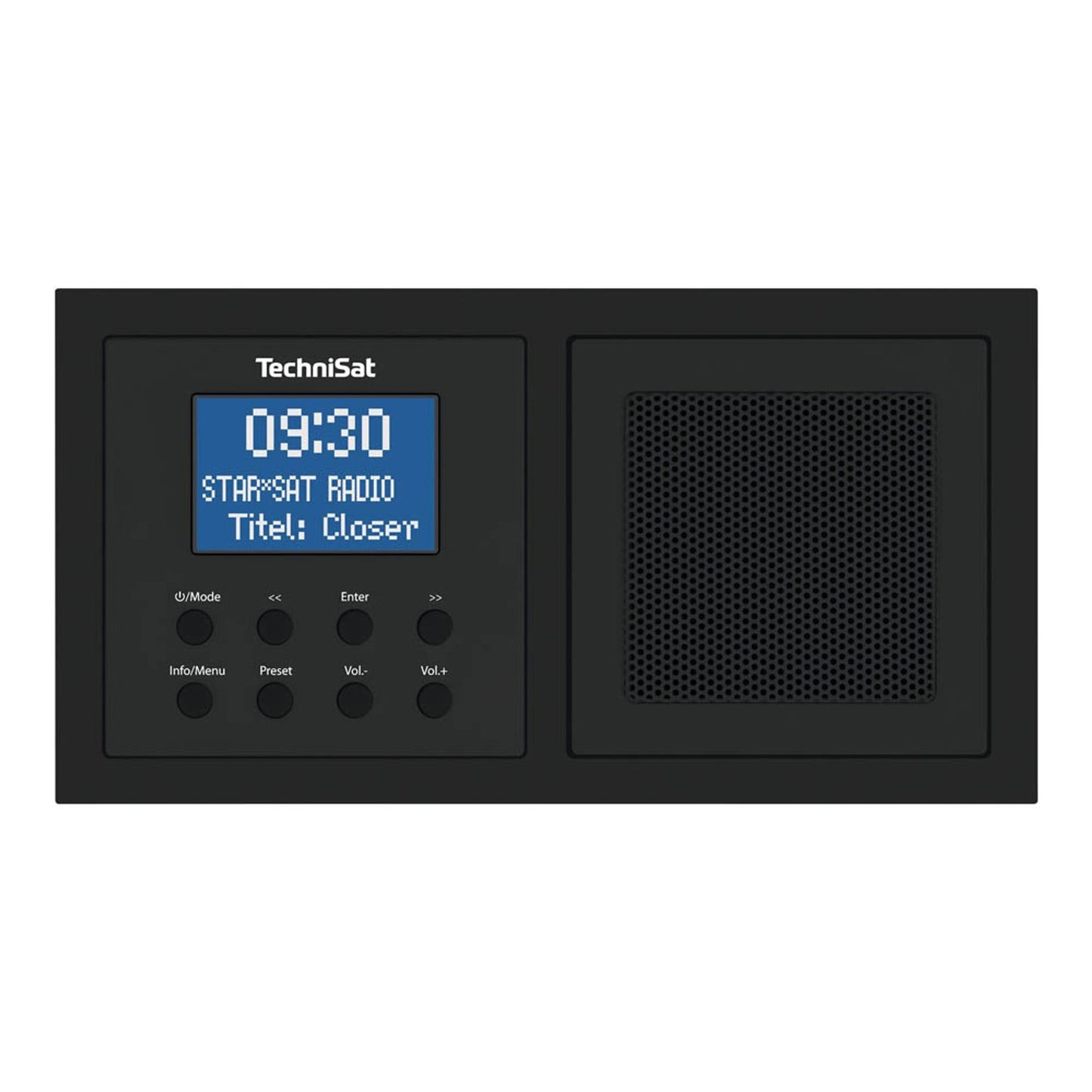 TechniSat DIGITRADIO UP 1 Unterputzradio schwarz | 0000/3900