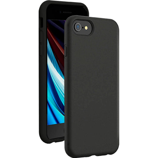 bigben SoftTouch Silicone Case Handy-Cover für Apple iPhone 6, iPhone 6s, iPhone 7, iPhone 8, iPhone SE 2. Gen (2020), iPhone SE 3. Gen (2022) schwarz | COVSOFTIP7BL