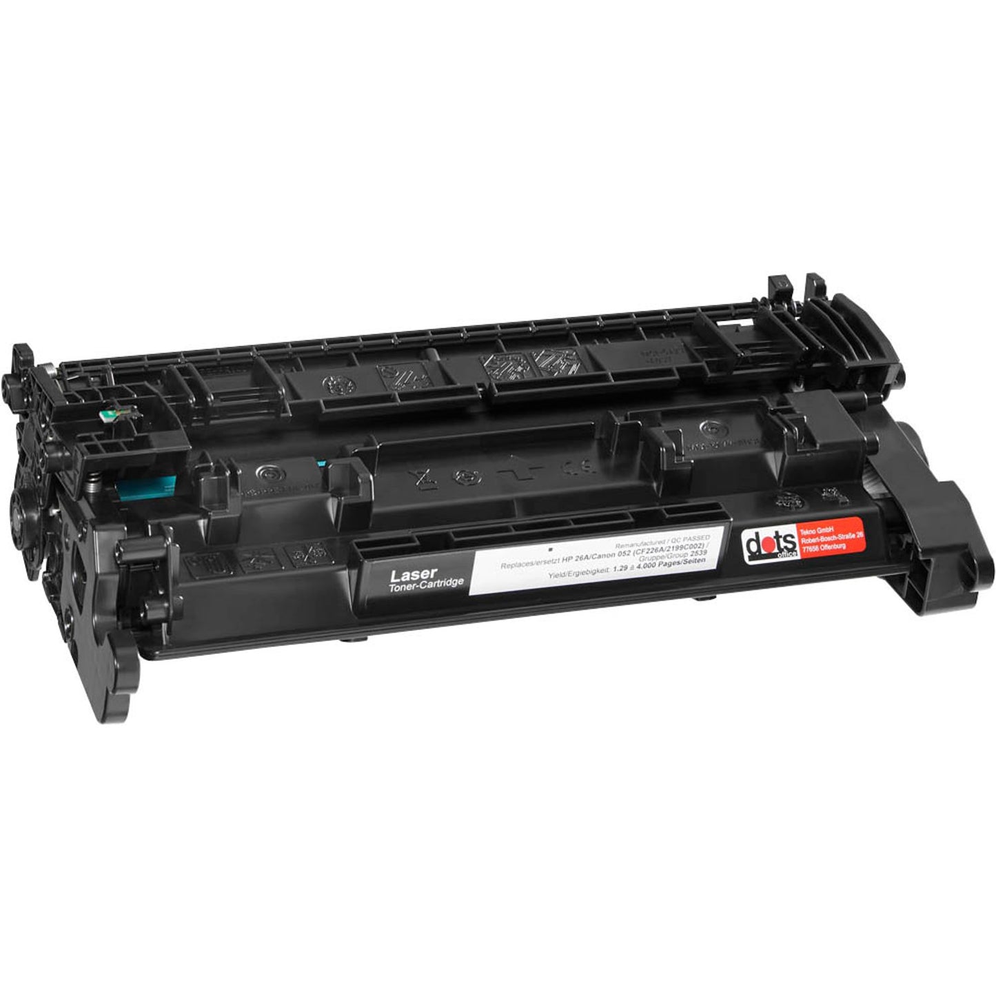 dots schwarz Toner kompatibel zu HP 26A; Canon 052(CF226A; 2199C002) | 2539,0000-DOTS