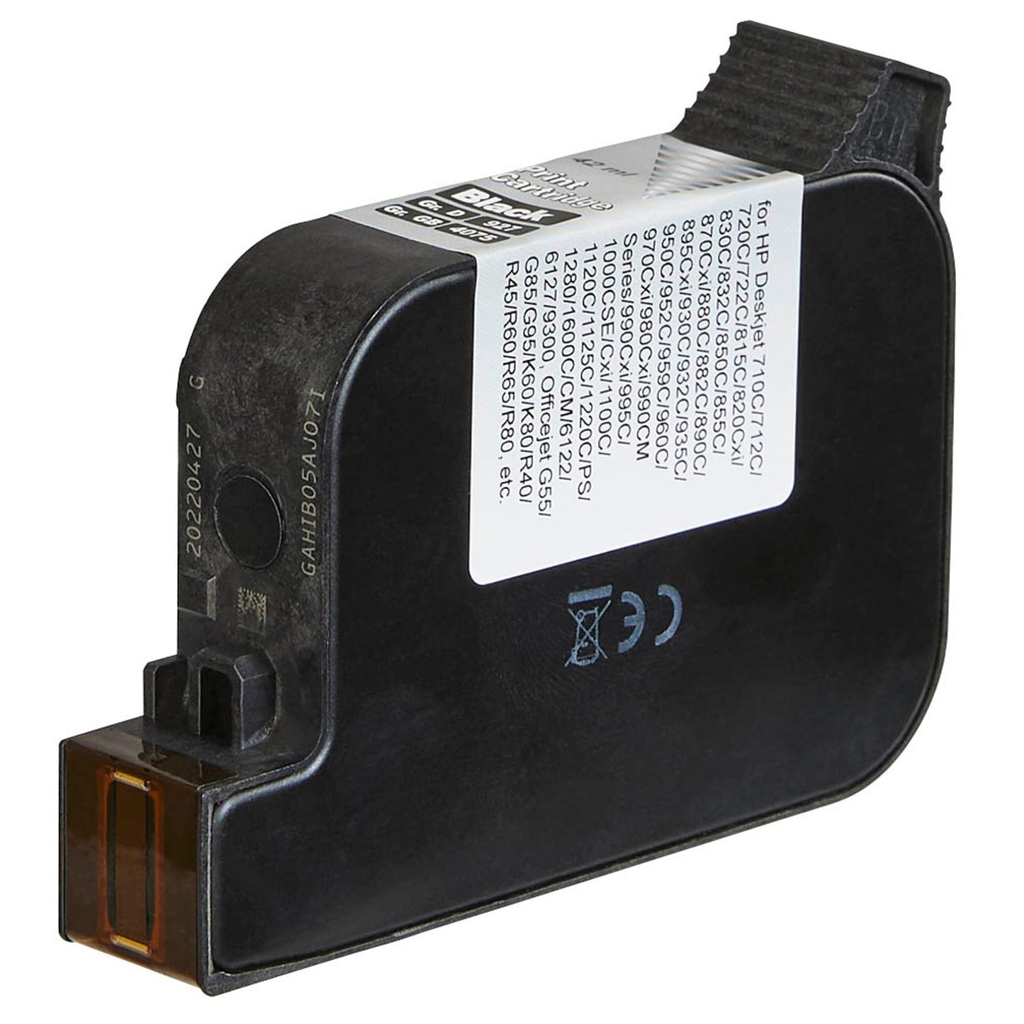 dots schwarz Druckerpatrone kompatibel zu HP 45 (51645A) | 0927,4451-DOTS
