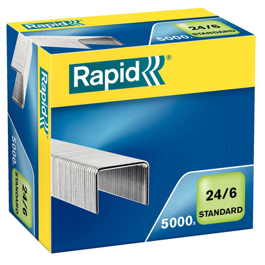 Rapid Heftklammern Standard 24/6 | 24859800 | 1 Pack = 5.000 St.