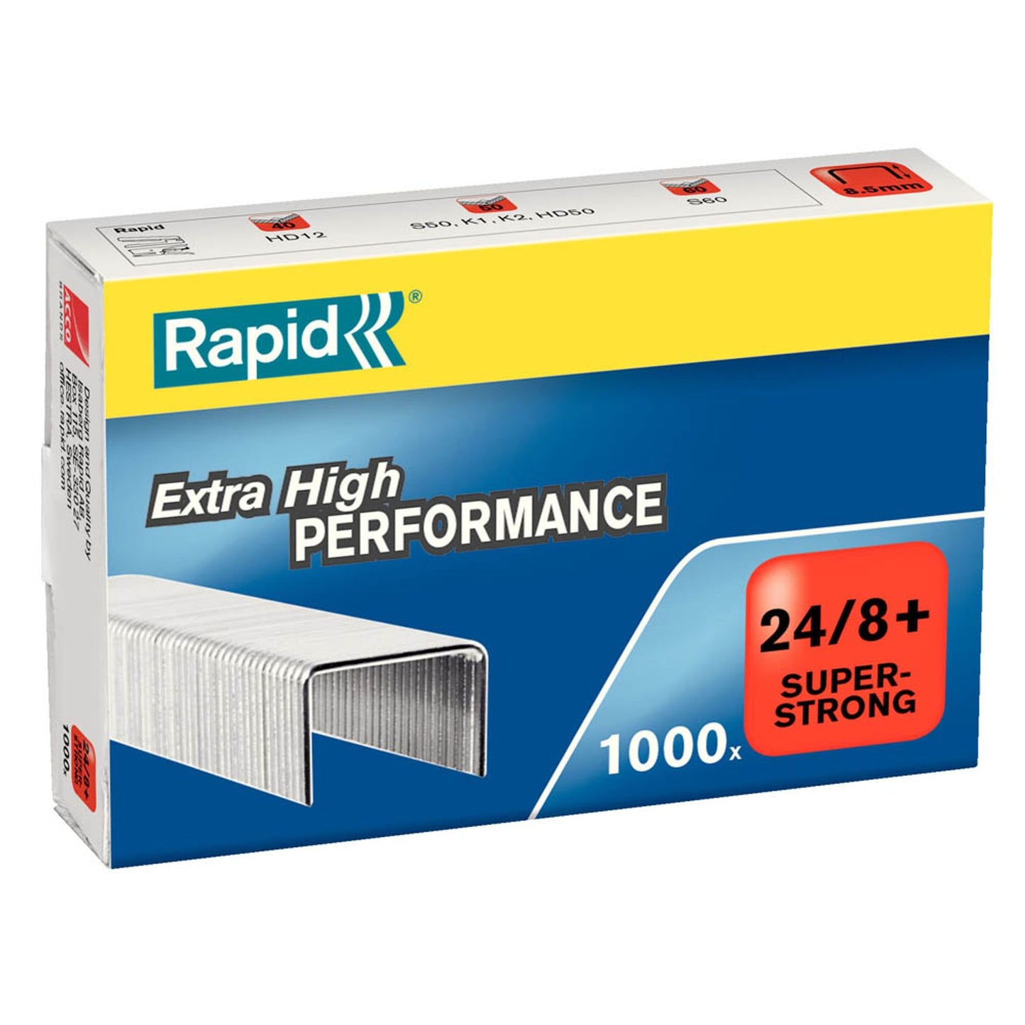 Rapid Heftklammern Super Strong 24/8 | 24858500 | 1 Pack = 1.000 St.