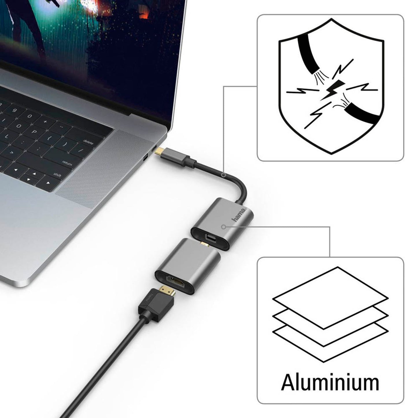 hama 6in1 USB C Multiport Adapter | 200306