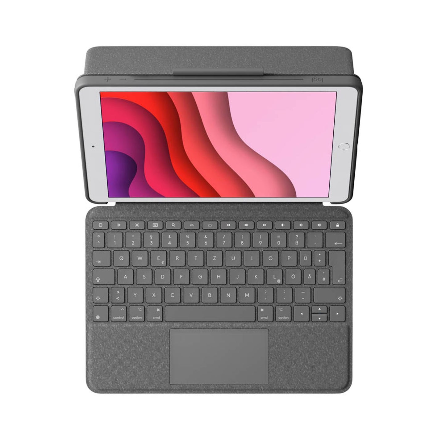 Logitech COMBO TOUCH Tablet-Tastatur schwarz geeignet für Apple iPad 7. Gen (2019), Apple iPad 8. Gen (2020), Apple iPad 9. Gen (2021) | 920-009624