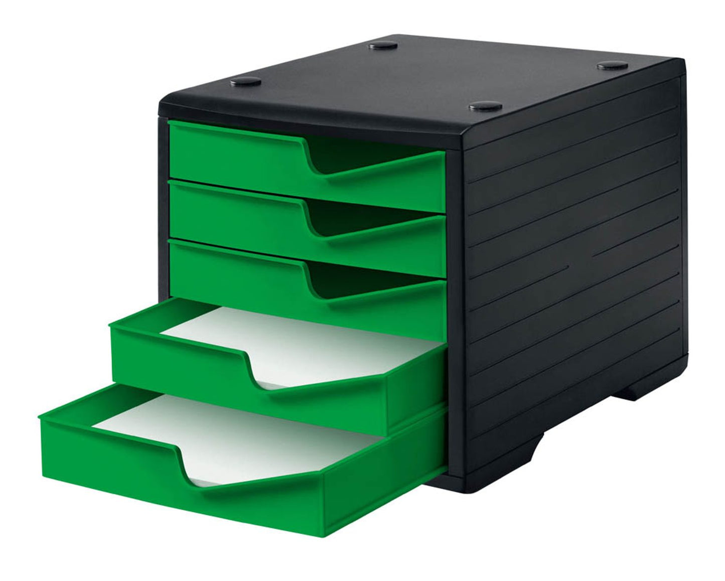 styro Schubladenbox styroswingbox, DIN A4 mit 5 Schubladen