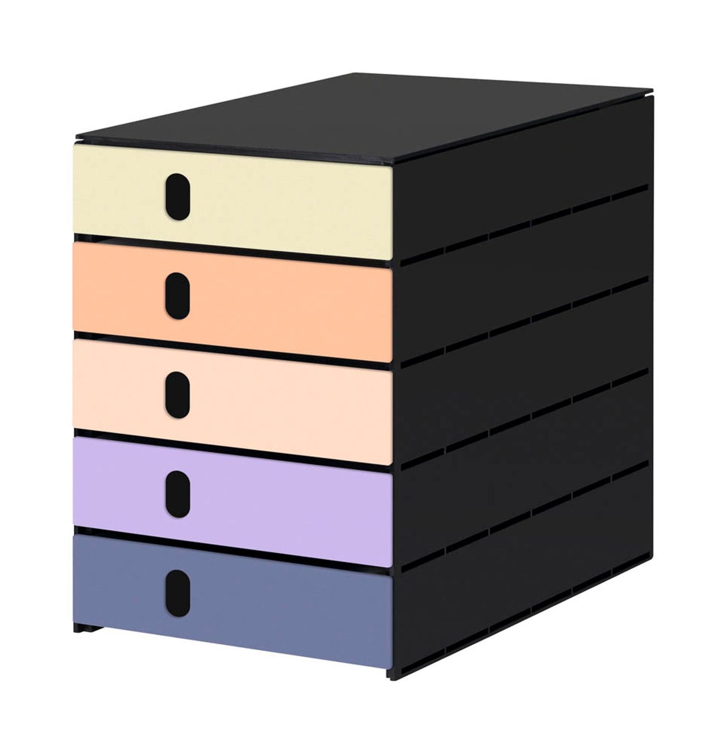 styro Schubladenbox styroval pro Emotions,DIN C4 mit 5 Schubladen