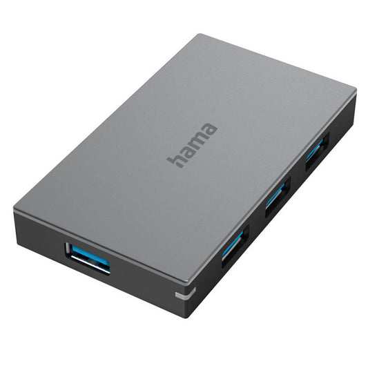 hama USB-Hub 4-fach grau | 200115