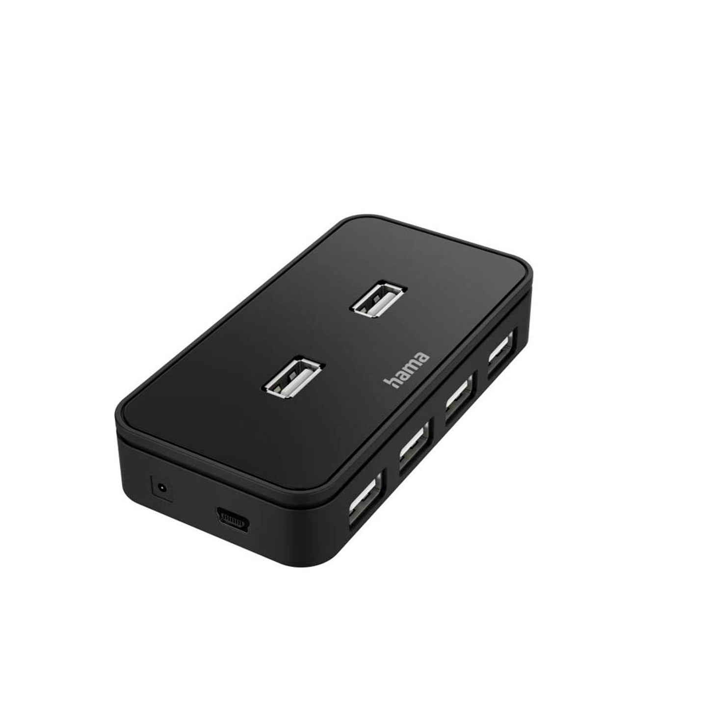 hama USB-Hub 7-fach schwarz | 200123