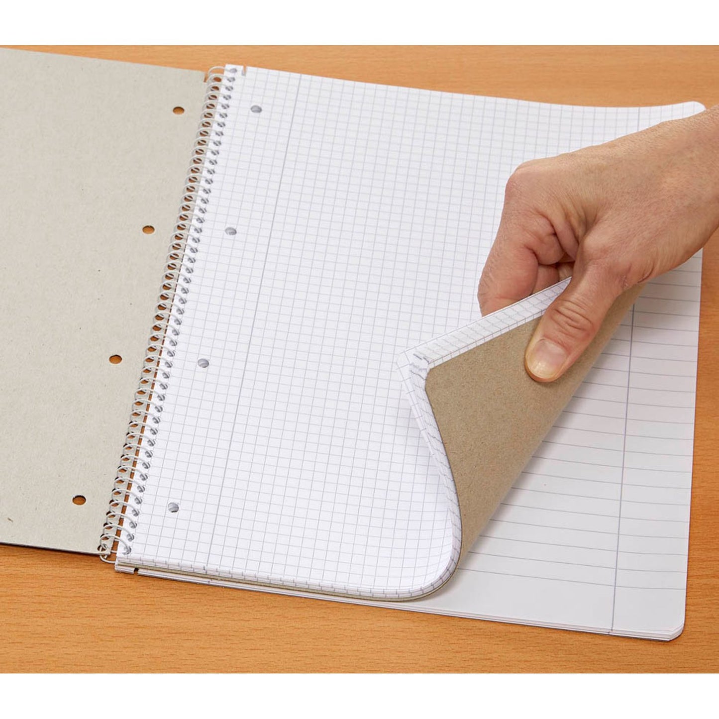 Ursus Collegeblöcke Competence liniert und kariert DIN A4 Rand rundum | 608558000 | 1 Pack = 5 Blöcke