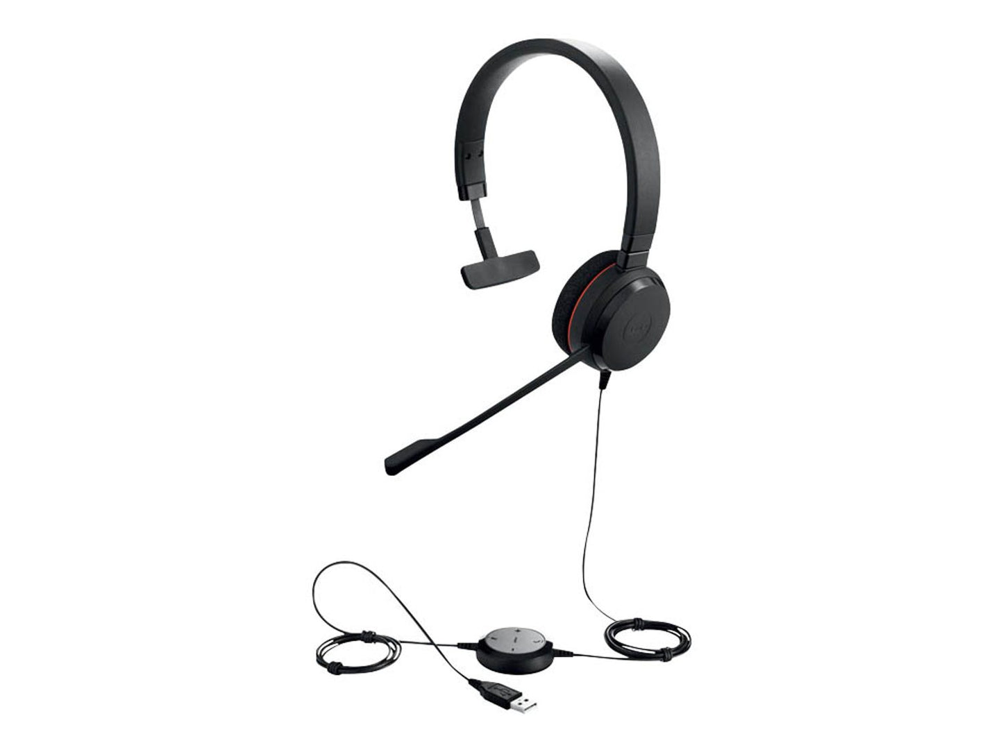 Jabra Evolve USB-Headset schwarz