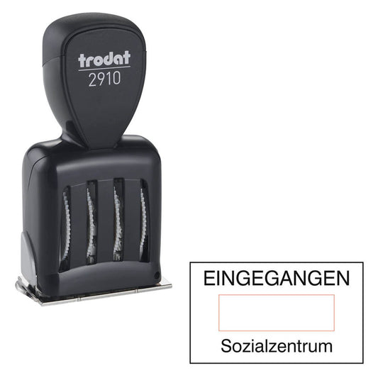 trodat Datumstempel mit Text individualisierbar Classic ohne Logo