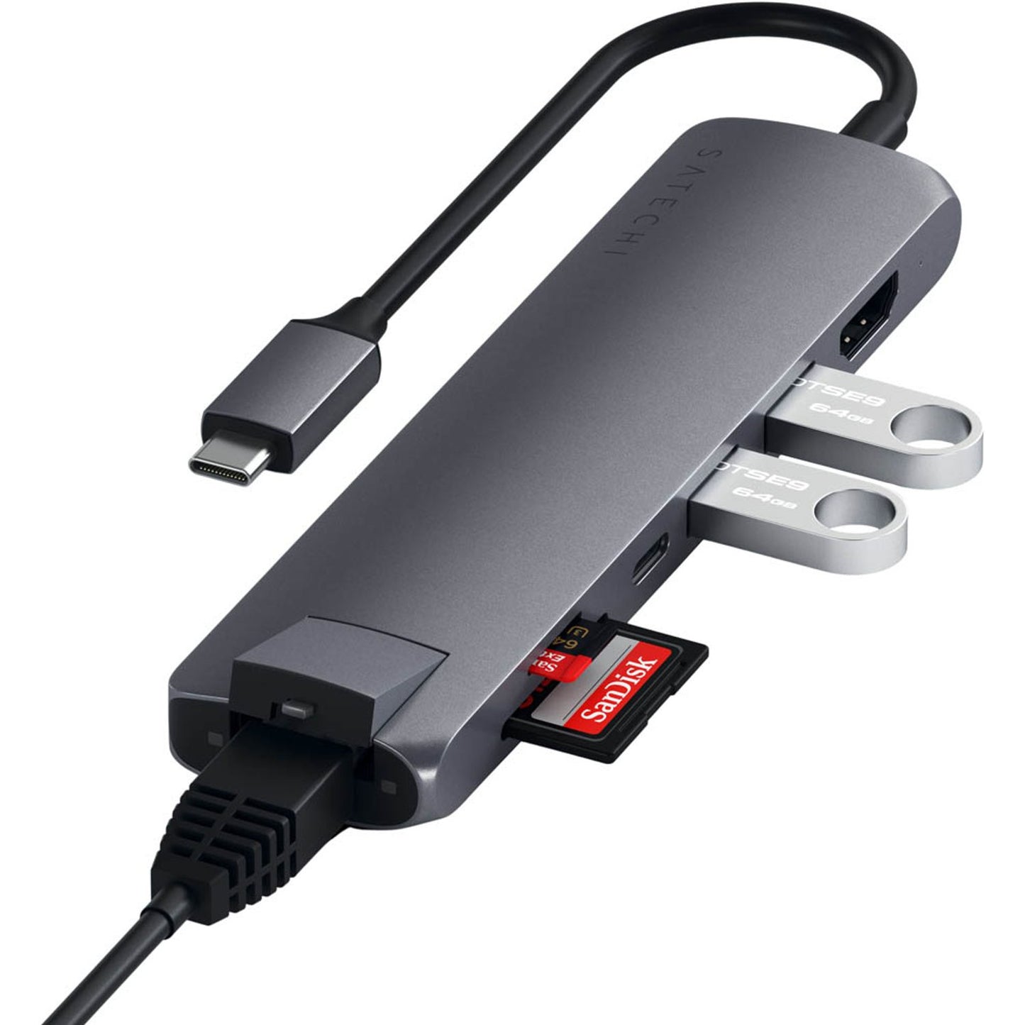 SATECHI Multiport-Adapter 7 in 1 | ST-P7SM