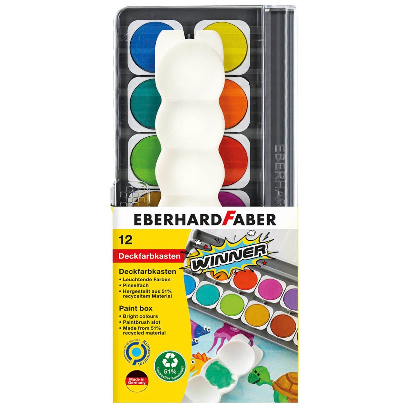 EBERHARD FABER Winner Wasserfarbkasten 12 Farben | 578312