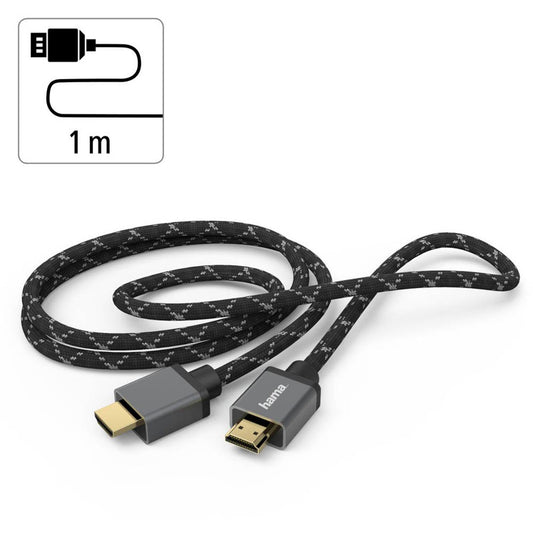 hama Ultra High Speed HDMI Kabel schwarz, grau, 1 St.