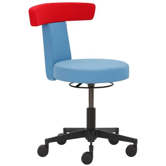 Mayer Arbeitshocker myDUO hellblau, rot | 1262 kGas 622