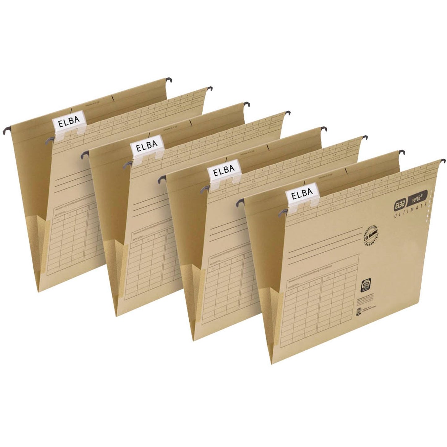 ELBA Hängetaschen vertic ULTIMATE naturbraun | 100081040 | 1 Pack = 25 St.
