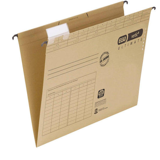 ELBA Hängemappen vertic ULTIMATE naturbraun | 100331249 | 1 Pack = 25 St.