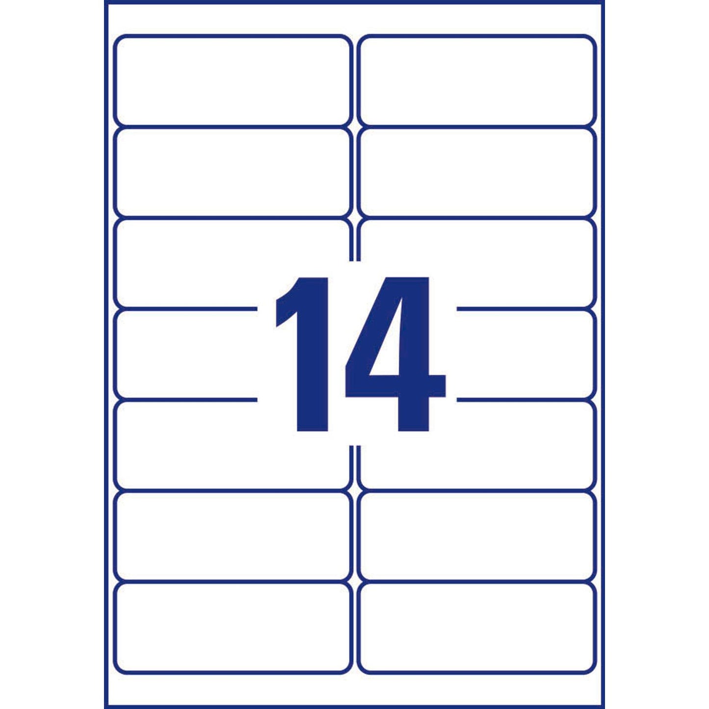 AVERY Zweckform Folien-Adressetiketten transparent 99,1 x 38,1 mm | L7563-25 | 1 Pack = 25 Blatt