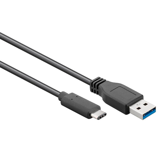 goobay USB C/USB 3.0 A Kabel schwarz, 1 St.