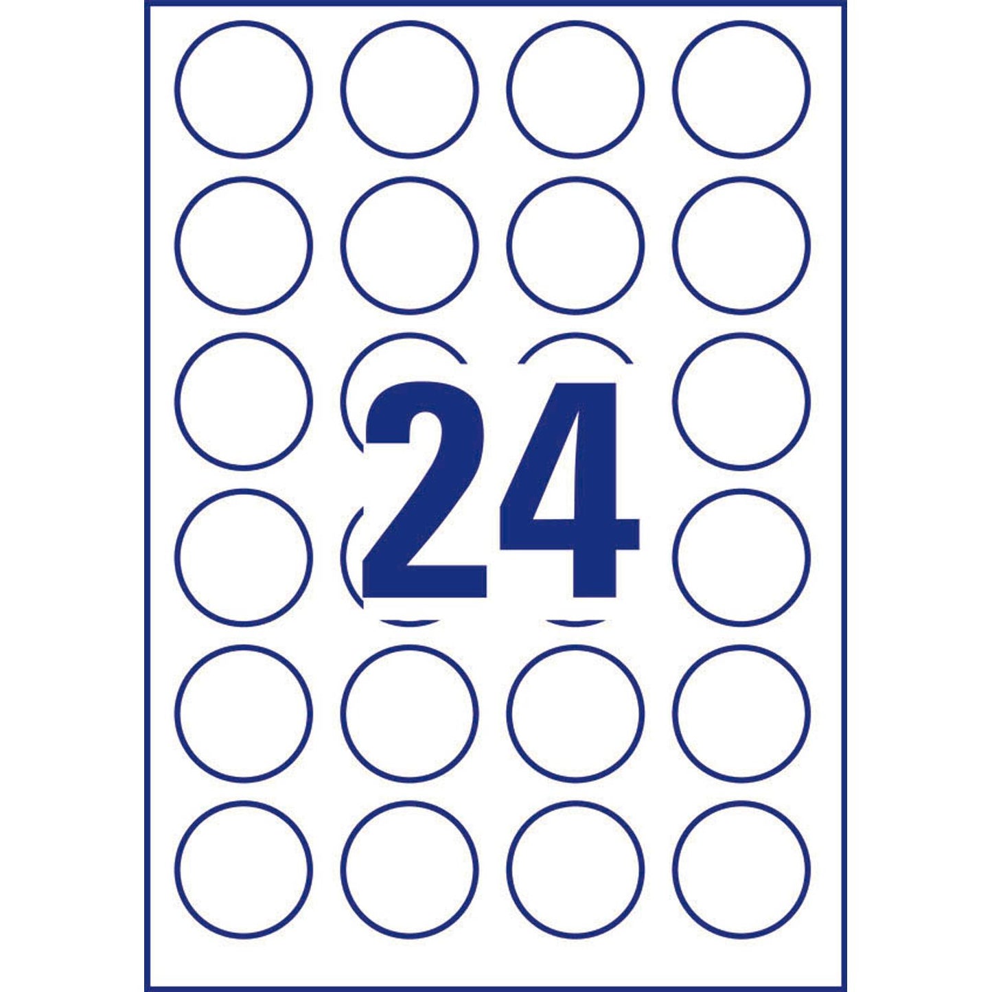 AVERY Zweckform Etiketten weiß 40,0 x 40,0 mm | 5080 | 1 Pack = 10 Blatt